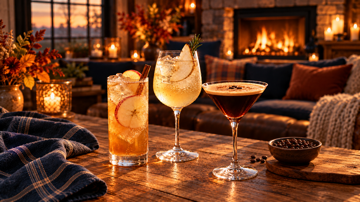 Golden Hour, Poured: 3 Fall Cocktails &amp; Mocktail Twists