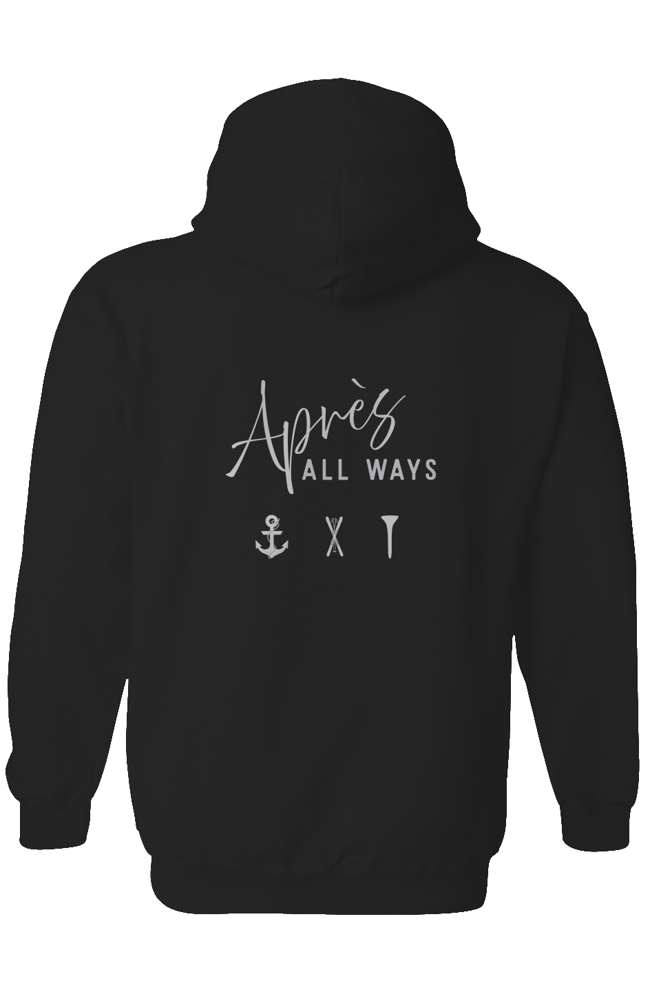 Apres All Ways Made In USA Pullover Hoodies white gray graphics 