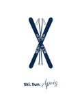 Ski. Sun. Après. | Mountain Digital Wall Art