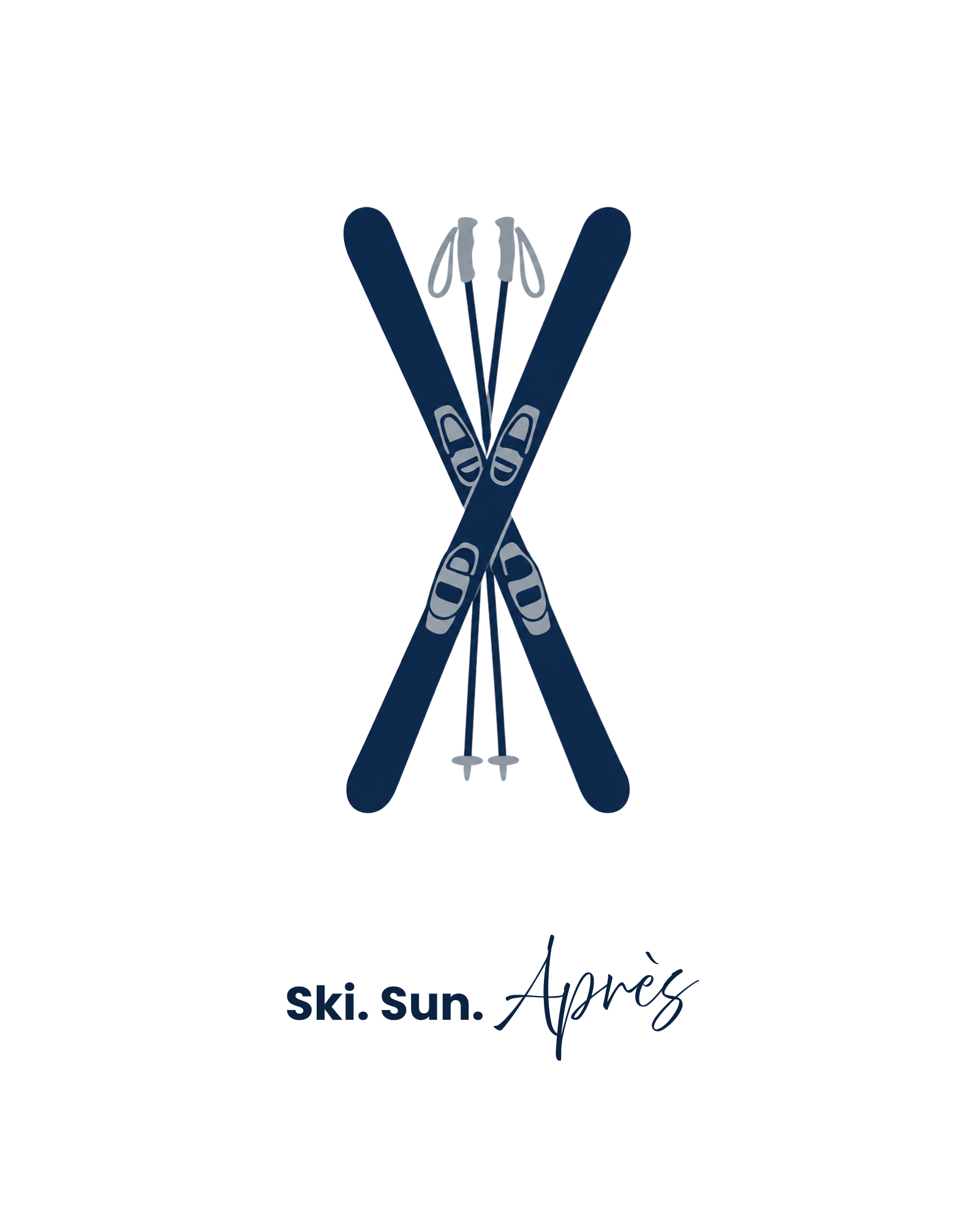 Ski. Sun. Après. | Mountain Digital Wall Art