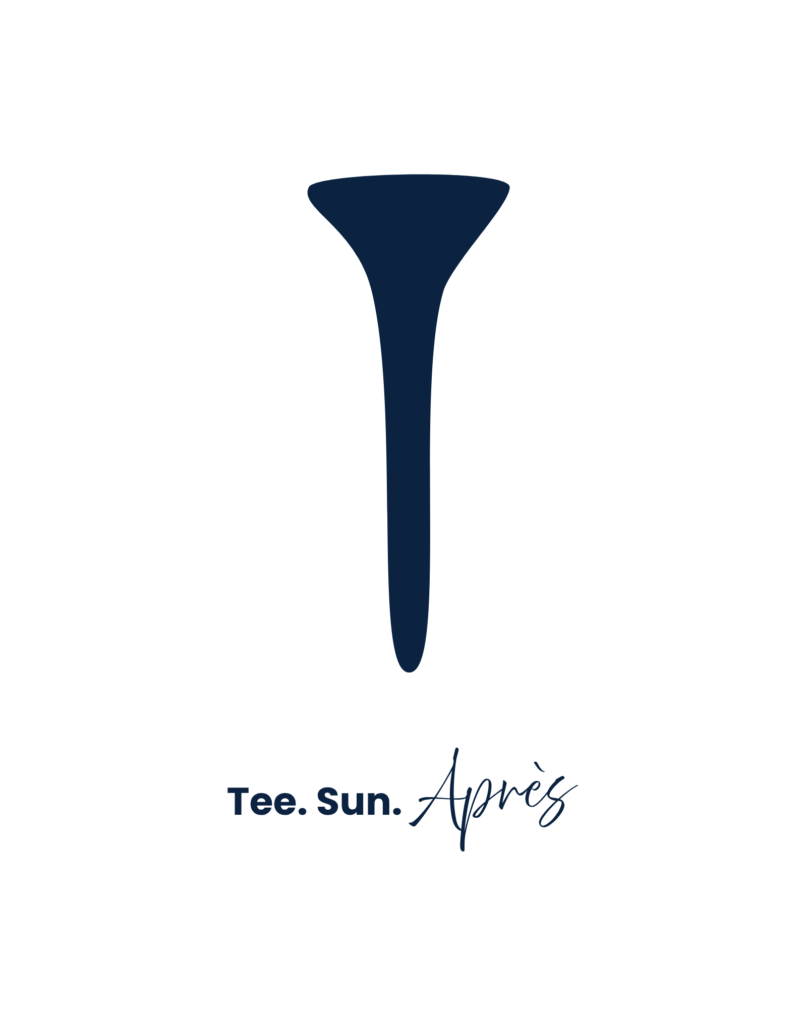 Tee. Sun. Après. | Golf Digital Wall Art